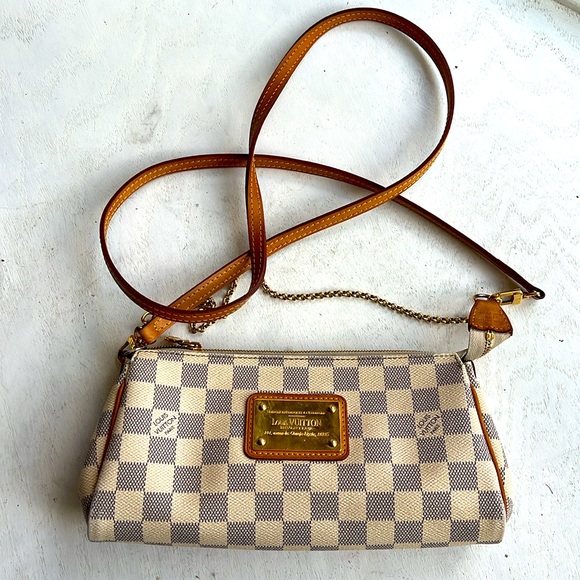 Louis Vuitton Handbags - Louis Vuitton Eva clutch crossbody damier azur